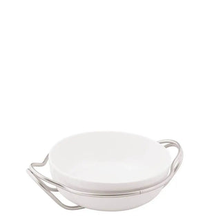 Sambonet New Living spaghetti dish with holder Vintage steel 32 cm - 12.60 in - Buy now on ShopDecor - Discover the best products by SAMBONET design