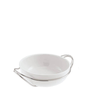 Sambonet New Living spaghetti dish diam 32 cm with holder Silver - Buy now on ShopDecor - Discover the best products by SAMBONET design