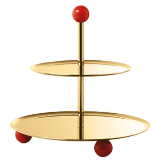 Sambonet Penelope pastry stand 2 tiers Sambonet Mirror PVD Gold - Buy now on ShopDecor - Discover the best products by SAMBONET design