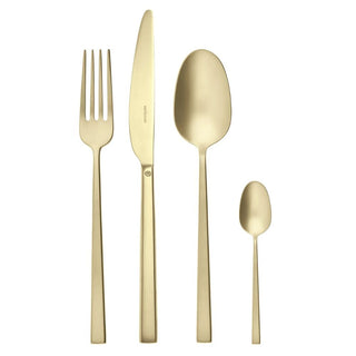 Sambonet Rock 24-piece cutlery set Sambonet Antique PVD Champagne - Buy now on ShopDecor - Discover the best products by SAMBONET design