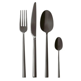 Sambonet Rock cutlery set Sambonet Mirror PVD 2Black Set 24 - Buy now on ShopDecor - Discover the best products by SAMBONET design