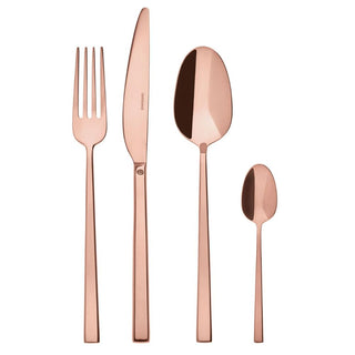 Sambonet Rock 24-piece cutlery set Sambonet Mirror PVD Copper - Buy now on ShopDecor - Discover the best products by SAMBONET design