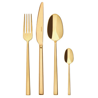 Sambonet Rock 24-piece cutlery set Sambonet Mirror PVD Gold - Buy now on ShopDecor - Discover the best products by SAMBONET design
