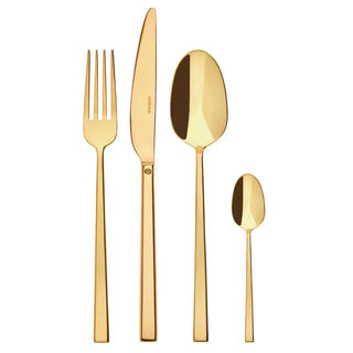 Sambonet Rock cutlery set Sambonet Mirror PVD Gold Set 24 - Buy now on ShopDecor - Discover the best products by SAMBONET design