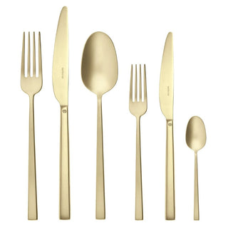 Sambonet Rock 36-piece cutlery set Sambonet Antique PVD Champagne - Buy now on ShopDecor - Discover the best products by SAMBONET design