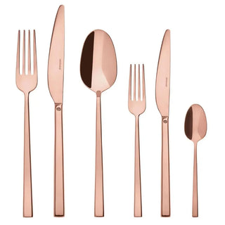 Sambonet Rock cutlery set Sambonet Mirror PVD Copper Set 36 - Buy now on ShopDecor - Discover the best products by SAMBONET design