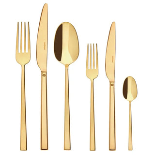 Sambonet Rock cutlery set Sambonet Mirror PVD Gold Set 36 - Buy now on ShopDecor - Discover the best products by SAMBONET design