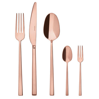Sambonet Rock 60-piece cutlery set Sambonet Mirror PVD Copper - Buy now on ShopDecor - Discover the best products by SAMBONET design