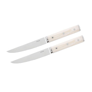 Sambonet Sirloin 2 steak knives set Ivory - Buy now on ShopDecor - Discover the best products by SAMBONET design