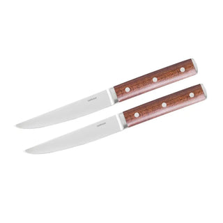 Sambonet 2 steak knives set Wood Sirloin - Buy now on ShopDecor - Discover the best products by SAMBONET design