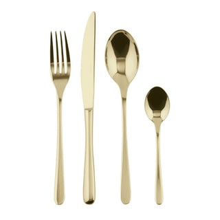 Sambonet Taste 24-piece cutlery set Sambonet Mirror PVD Champagne - Buy now on ShopDecor - Discover the best products by SAMBONET design
