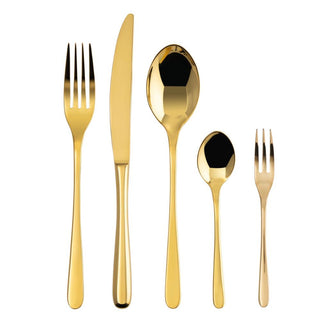 Sambonet Taste 60-piece cutlery set Sambonet Mirror PVD Gold - Buy now on ShopDecor - Discover the best products by SAMBONET design