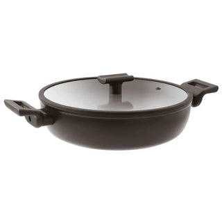 Sambonet Titan Pro Double Induction non-stick sauté pan 2 handles with lid 28 cm - 11.03 in - Buy now on ShopDecor - Discover the best products by SAMBONET design