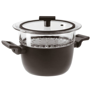 Sambonet Titan Pro Double Induction non-stick steamer with lid - Buy now on ShopDecor - Discover the best products by SAMBONET design