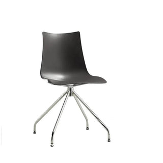 Scab Zebra antishock 2617 chair with technopolymer shell and steel revolving trestle base