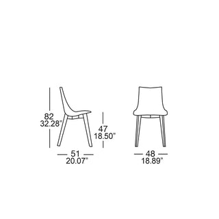 Scab Natural Zebra Pop 2806 upholstered chair with wooden frame