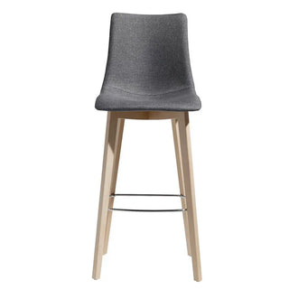 Scab Natural Zebra Pop upholstered stool with wooden frame