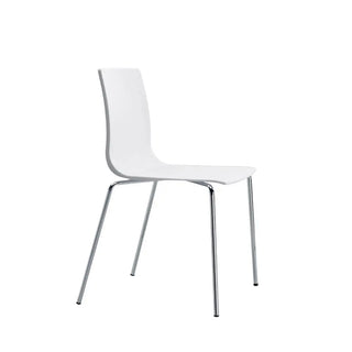 Scab Alice 2675 chair with technopolymer shell and steel legs
