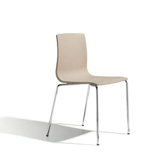 Scab Alice 2675 chair with technopolymer shell and steel legs