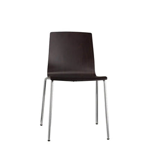 Scab Alice 2675 chair with technopolymer shell and steel legs