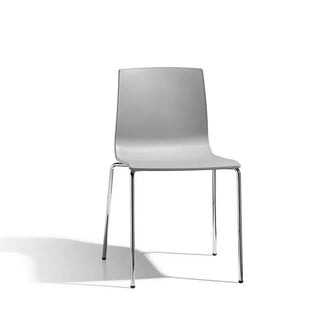 Scab Alice 2675 chair with technopolymer shell and steel legs