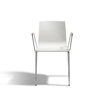 Scab Alice 2676 armchair with technopolymer shell and steel frame