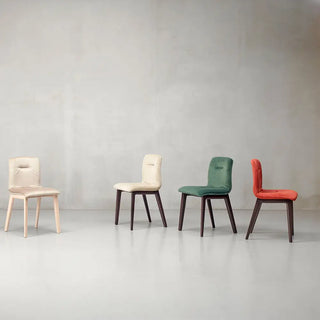 Scab Natural Alice Pop 2849 upholstered chair with wooden legs