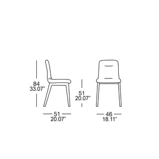 Scab Natural Alice Pop 2849 upholstered chair with wooden legs