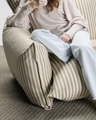 Scab Brezza Relax upholstered outdoor lounge armchair with armrests