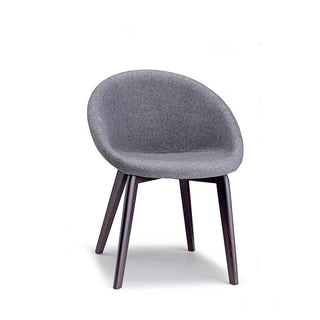 Scab Natural Giulia Pop chair wengé beech legs and fabric seat Scab Classic Grey T3 25 - Buy now on ShopDecor - Discover the best products by SCAB design