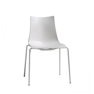 Scab Zebra Tecnopolimero chair 4 varnished legs by Luisa Battaglia Scab Linen 11 - Buy now on ShopDecor - Discover the best products by SCAB design