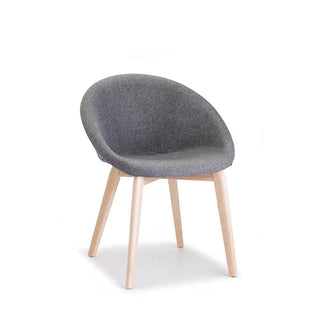 Scab Natural Giulia Pop 2828 upholstered chair with wooden legs