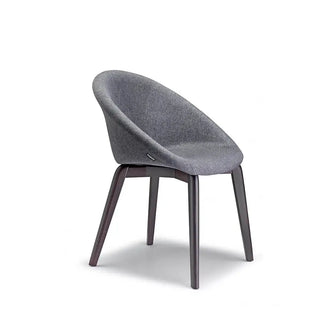 Scab Natural Giulia Pop 2828 upholstered chair with wooden legs