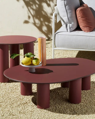 Scab Hyppo coffee table with aluminium legs and HPL top