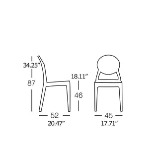 Scab Igloo 2357 polycarbonate chair