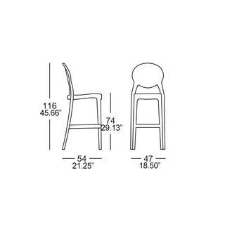 Scab Igloo stool in polycarbonate
