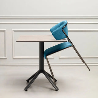Scab Lisa 2851 upholstered armchair with steel legs