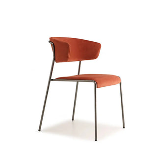 Scab Lisa 2851 upholstered armchair with steel legs