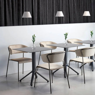Scab Lisa 2851 upholstered armchair with steel legs