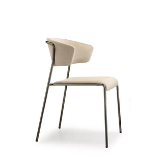 Scab Lisa 2851 upholstered armchair with steel legs