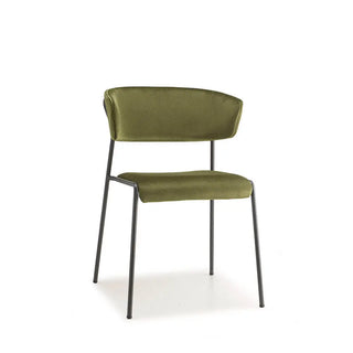 Scab Lisa 2851 upholstered armchair with steel legs