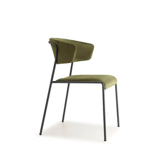 Scab Lisa 2851 upholstered armchair with steel legs