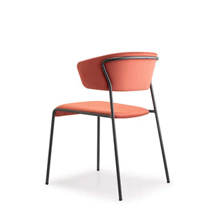Scab Lisa 2851 upholstered armchair with steel legs