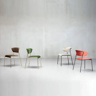 Scab Lisa 2853 upholstered chair with steel legs