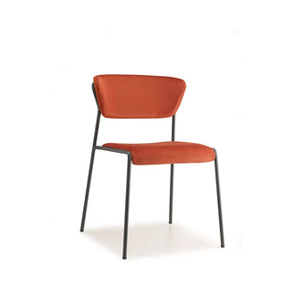 Scab Lisa 2853 upholstered chair with steel legs