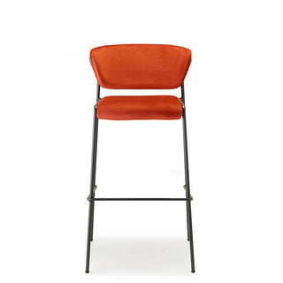 Scab Lisa upholstered stool with steel legs