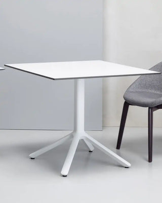 Scab Maxi Nemo Fixed 5020 table base with four technopolymer legs and aluminium column