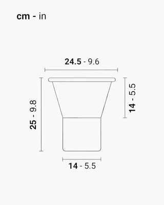 Scab Mimosa two-tone aluminium vase