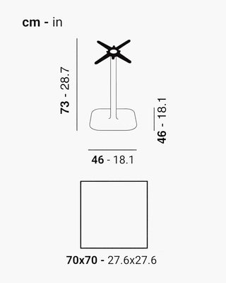 Scab Rhino 5184 cast iron table base with compact solid laminate top