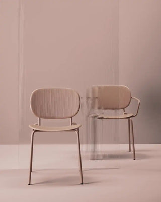 Scab Si-Si Vibes 2513 armchair with steel frame and technopolymer seat and backrest